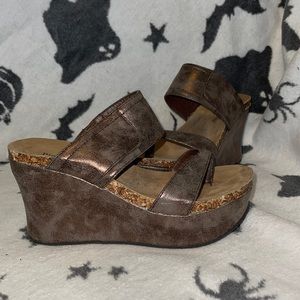 Brown Wedge Heels